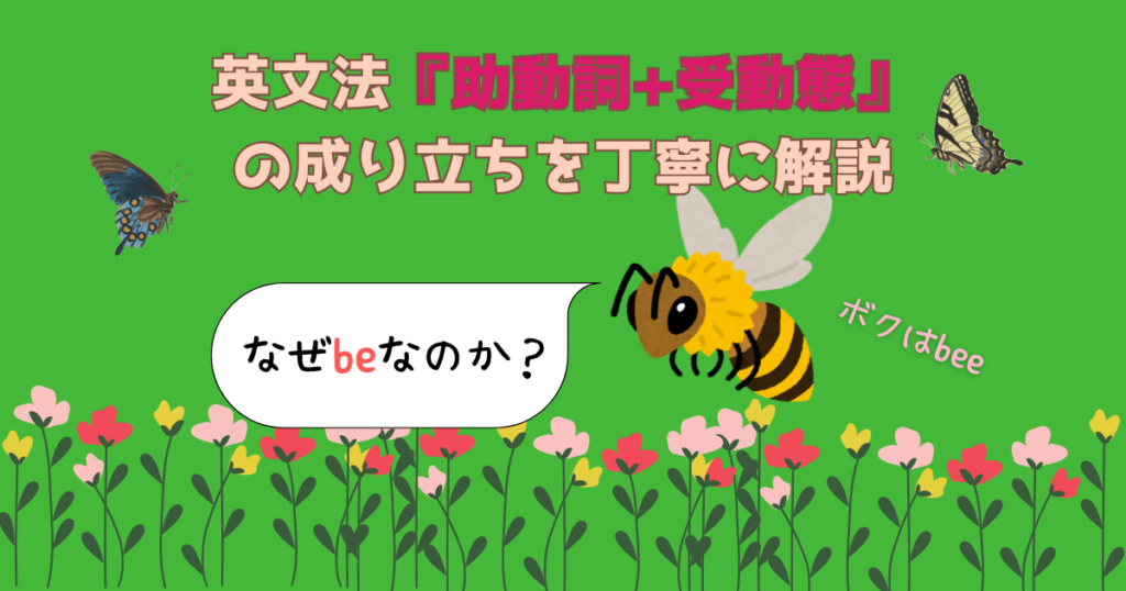 【なぜbeなのか】英文法『助動詞+受動態』の成り立ちを丁寧に解説